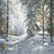 kikkapink background tree lights snow winter - GIF animasi gratis GIF animasi