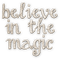 soave text believe magic christmas sepia - 免费PNG 动画 GIF