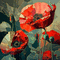 Цветочный фон с глиттером - Nemokamas animacinis gif animuotas GIF