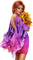 femme en violet.Cheyenne63 - ingyenes png animált GIF