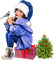 Christmas. Girl. Christmas tree. Leila - безплатен png анимиран GIF
