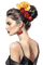 Портрет  женщины - бесплатно png анимированный гифка