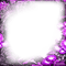 soave frame garden flowers purple black white - безплатен png анимиран GIF