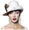 woman in hat bp - gratis png geanimeerde GIF
