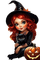 halloween, witch, herbst, autumn, automne - δωρεάν png κινούμενο GIF