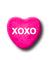 XOXO.Candy.Heart.White.Pink - Free PNG Animated GIF