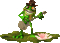 grenouille - GIF animado grátis Gif Animado