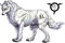 loup blanc - bezmaksas png animēts GIF