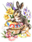 SOAVE EASTER ANIMALS vintage bunny  yellow purple - Free PNG Animated GIF