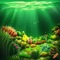 Green Ocean Background - zdarma png animovaný GIF