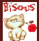 bisous avec une rose - Δωρεάν κινούμενο GIF κινούμενο GIF
