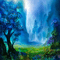 Y.A.M._Fantasy Japan landscape background - Free PNG Animated GIF