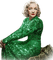 soave woman vintage Marlene Dietrich green - besplatni png animirani GIF