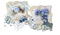 Beige blue white flowers deco [Basilslament] - 免费PNG 动画 GIF