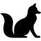 fox shillouette - бесплатно png анимированный гифка