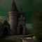 Hogwarts Grounds in Green - gratis png geanimeerde GIF