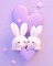 love bunnies - GIF animé gratuit