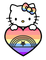 Xenogender Hellokitty - nemokama png animuotas GIF