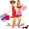 woman shopping bp - бесплатно png анимированный гифка