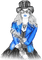 soave woman steampunk black white blue - ücretsiz png animasyonlu GIF