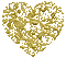 Gold Heart - GIF animado gratis GIF animado
