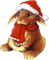 Conejo en navidad - png gratuito GIF animata