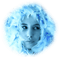 woman femme frau beauty tube human person people blue face feather - gratis png animerad GIF
