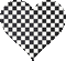 checker heart - Animovaný GIF zadarmo animovaný GIF