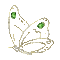 Butterfly  Gold Green Gif  - Bogusia - Darmowy animowany GIF animowany gif