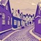 Purple Cobblestone Village - gratis png animeret GIF