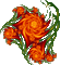 orange flowers - Бесплатни анимирани ГИФ анимирани ГИФ