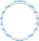 Frame. Circle. Blue and white. Leila - PNG gratuit GIF animé
