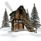 loly33 moulin hiver - δωρεάν png κινούμενο GIF