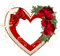 Frame heart red gold flowers - gratis png animeret GIF