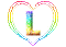 Kaz_Creations Alphabets Colours Heart Love Letter L