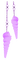 Hanging Seashells.Purple - zadarmo png animovaný GIF