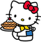 Hello kitty cuisine gâteau tarte cuisinière pâtissière pâtissier Debutante - gratis png animeret GIF