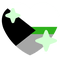 Demiromantic Pride heart emoji - бесплатно png анимированный гифка