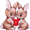 bunny in love gif - Free animated GIF Animated GIF