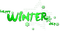 Happy Winter Day.Text.Green - 免费PNG 动画 GIF