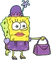 spongebob purse - png gratis GIF animasi
