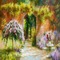 kikkapink spring garden vintage background - PNG gratuit GIF animé
