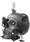 Skull.Candle.Roses.Black.White - png gratuito GIF animata