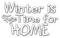 soave text winter time for home white - zdarma png animovaný GIF