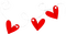 Hanging.Hearts.Red - png gratuito GIF animata
