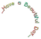 soave text have a beautiful day pink green yellow - PNG gratuit GIF animé