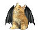 kitten with bat wings - Nemokamas animacinis gif animuotas GIF
