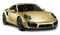 Car Porsche Gold Black - Bogusia - zdarma png animovaný GIF