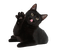 черный кот ❣ black cat - darmowe png animowany gif