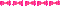 pink bow divider - GIF animate gratis GIF animata